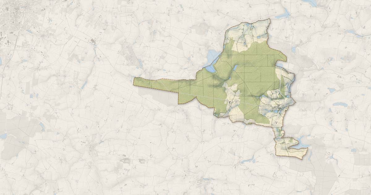 Portrait cartographique de Juigné-des-Moutiers : relief, eau, forêts, bâti et voies, calculés à partir des données de l'IGN