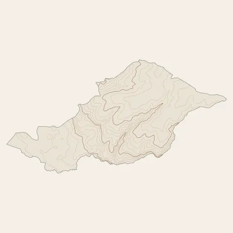 Le Landreau : courbes de niveau