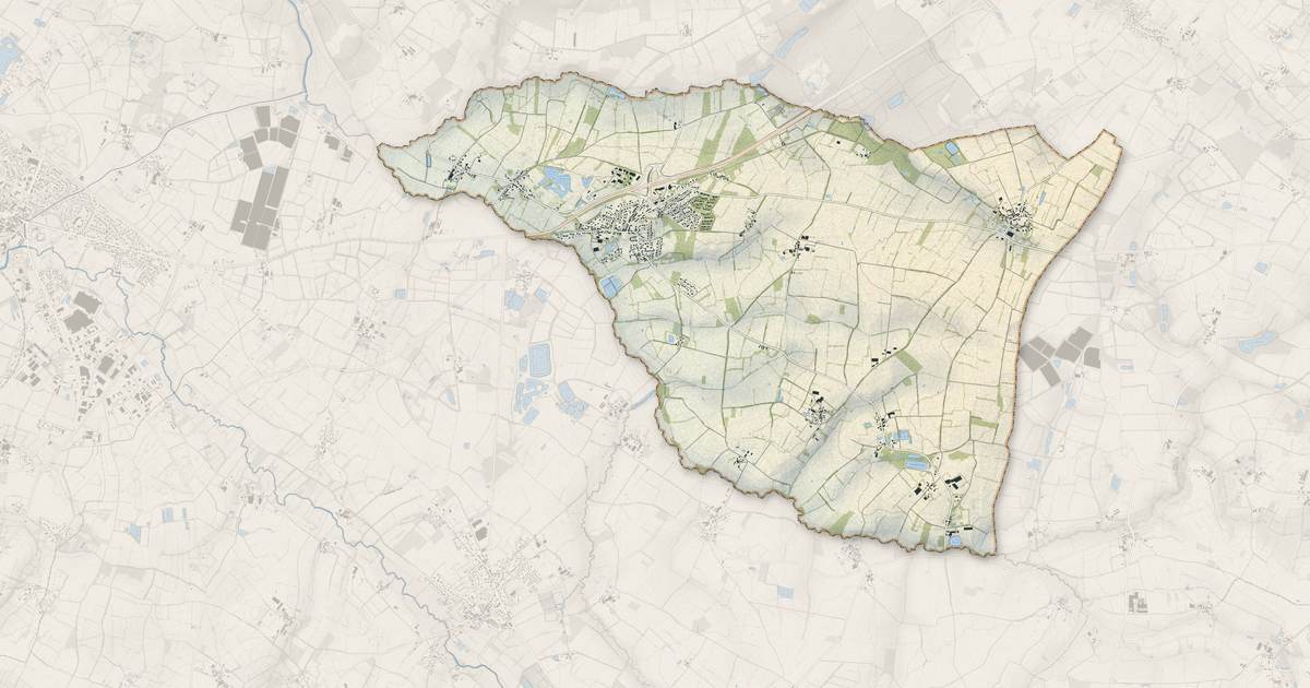 Portrait cartographique de La Marne : relief, eau, forêts, bâti et voies, calculés à partir des données de l'IGN