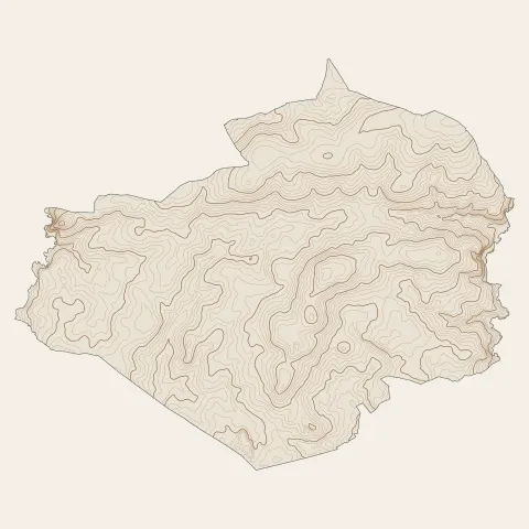 Mésanger : courbes de niveau