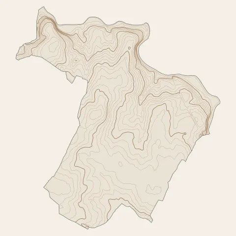 Monnières : courbes de niveau