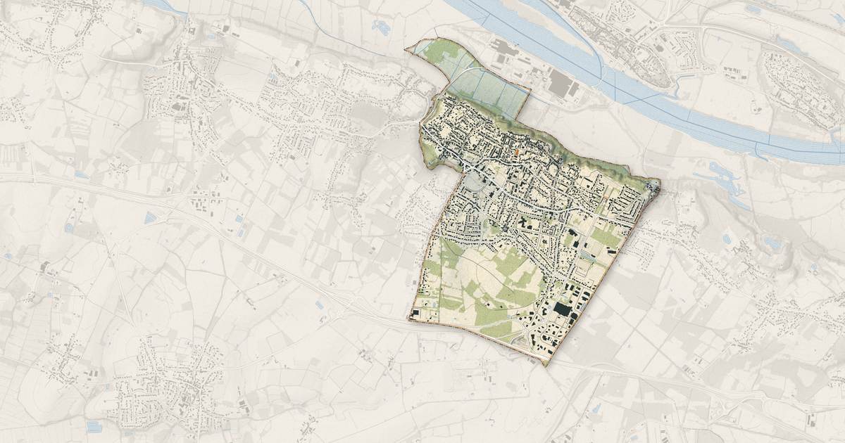 Portrait cartographique de La Montagne : relief, eau, forêts, bâti et voies, calculés à partir des données de l'IGN