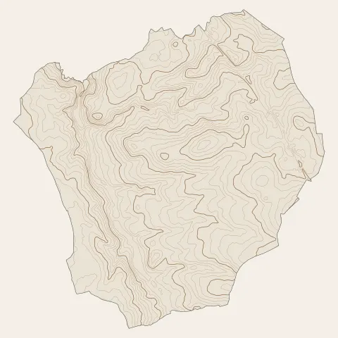 Montbert : courbes de niveau