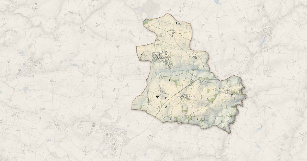 Portrait cartographique de Mouzeil : relief, eau, forêts, bâti et voies, calculés à partir des données de l'IGN