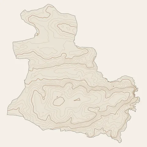 Mouzeil : courbes de niveau