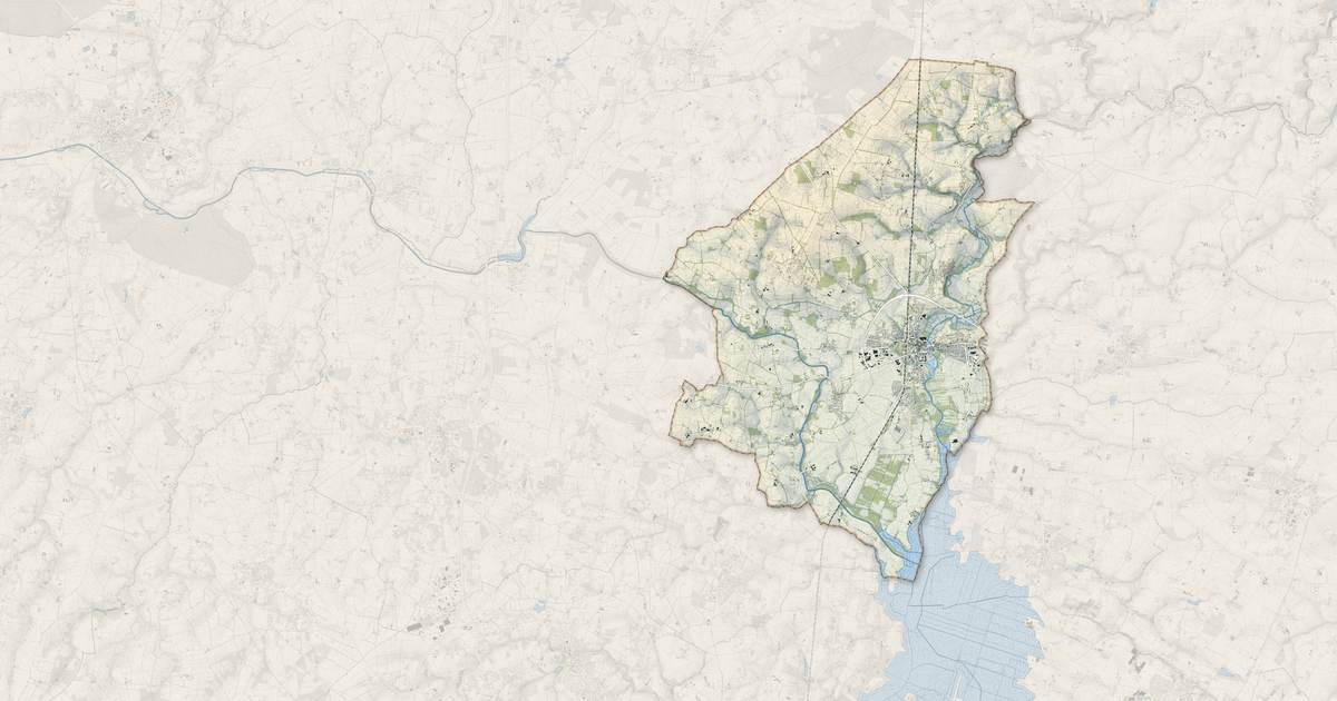 Portrait cartographique de Nort-sur-Erdre : relief, eau, forêts, bâti et voies, calculés à partir des données de l'IGN