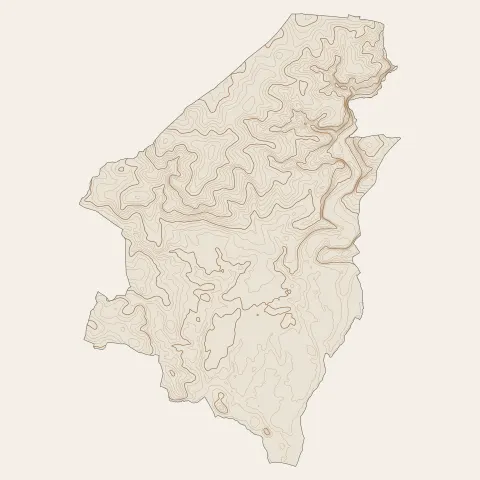 Nort-sur-Erdre : courbes de niveau