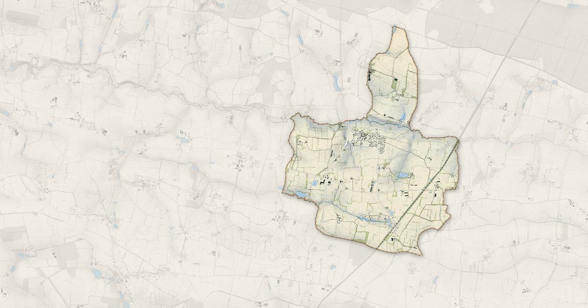 Portrait cartographique de Noyal-sur-Brutz : relief, eau, forêts, bâti et voies, calculés à partir des données de l'IGN
