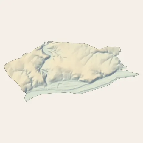 Oudon : relief