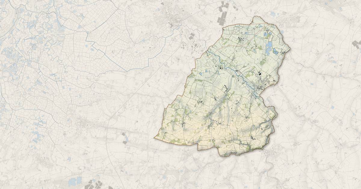 Portrait cartographique de Paulx : relief, eau, forêts, bâti et voies, calculés à partir des données de l'IGN