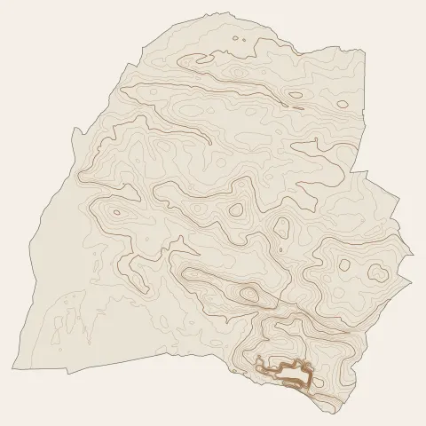 Petit-Mars : courbes de niveau