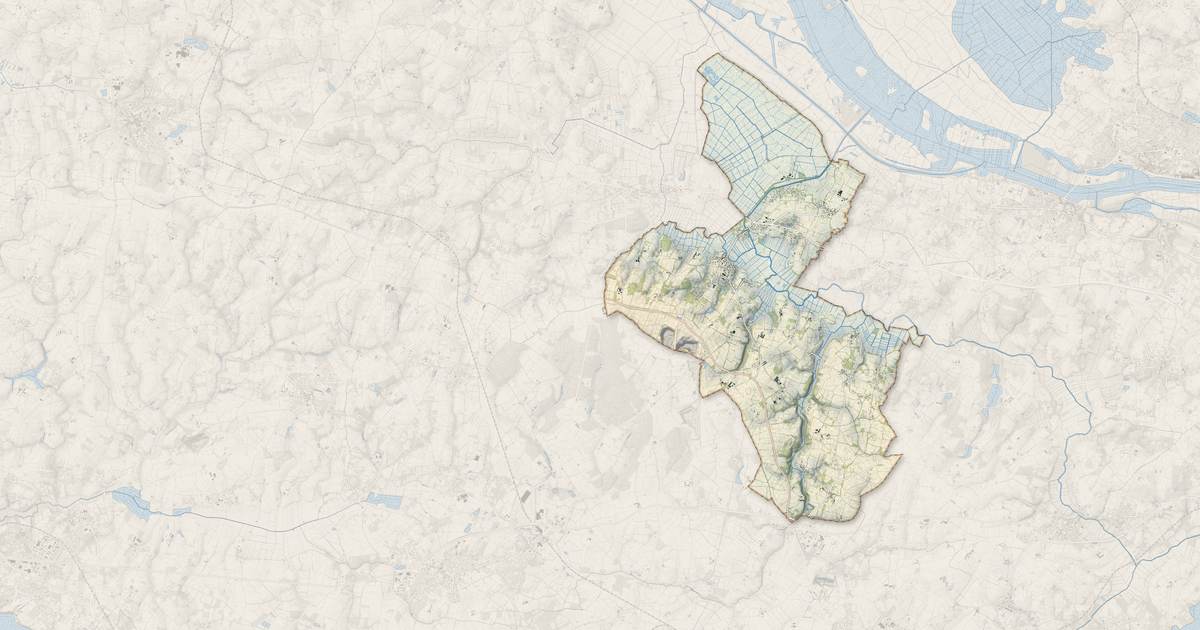 Portrait cartographique de Rouans : relief, eau, forêts, bâti et voies, calculés à partir des données de l'IGN
