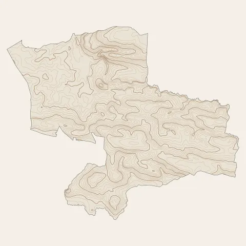 Rougé : courbes de niveau