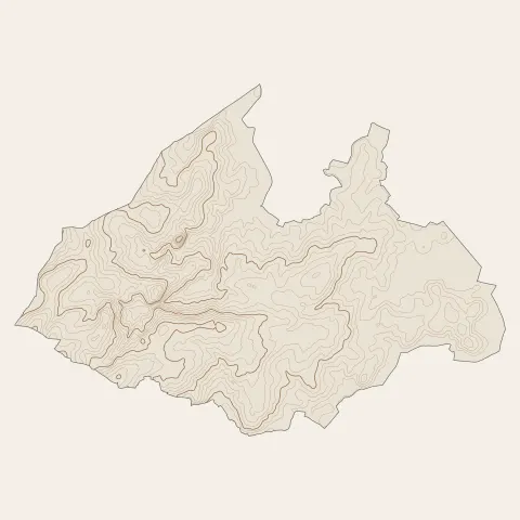 Saint-André-des-Eaux : courbes de niveau