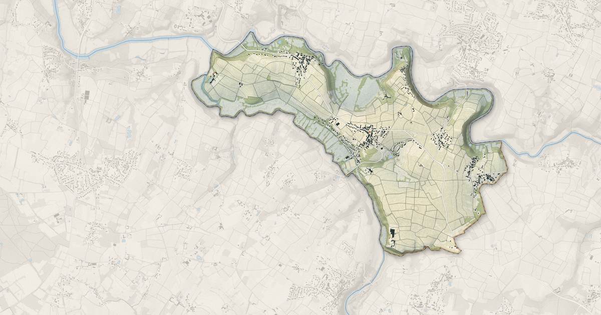 Portrait cartographique de Saint-Fiacre-sur-Maine : relief, eau, forêts, bâti et voies, calculés à partir des données de l'IGN