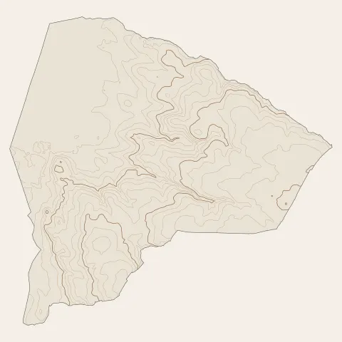 Saint-Mars-du-Désert : courbes de niveau