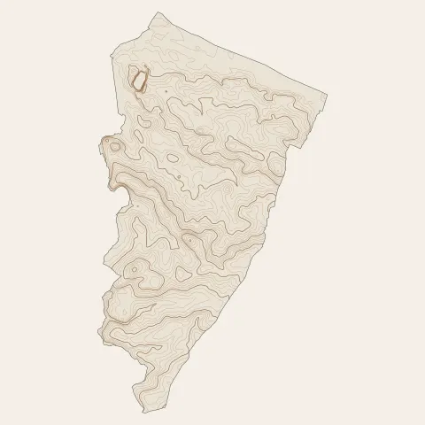 Saint-Viaud : courbes de niveau