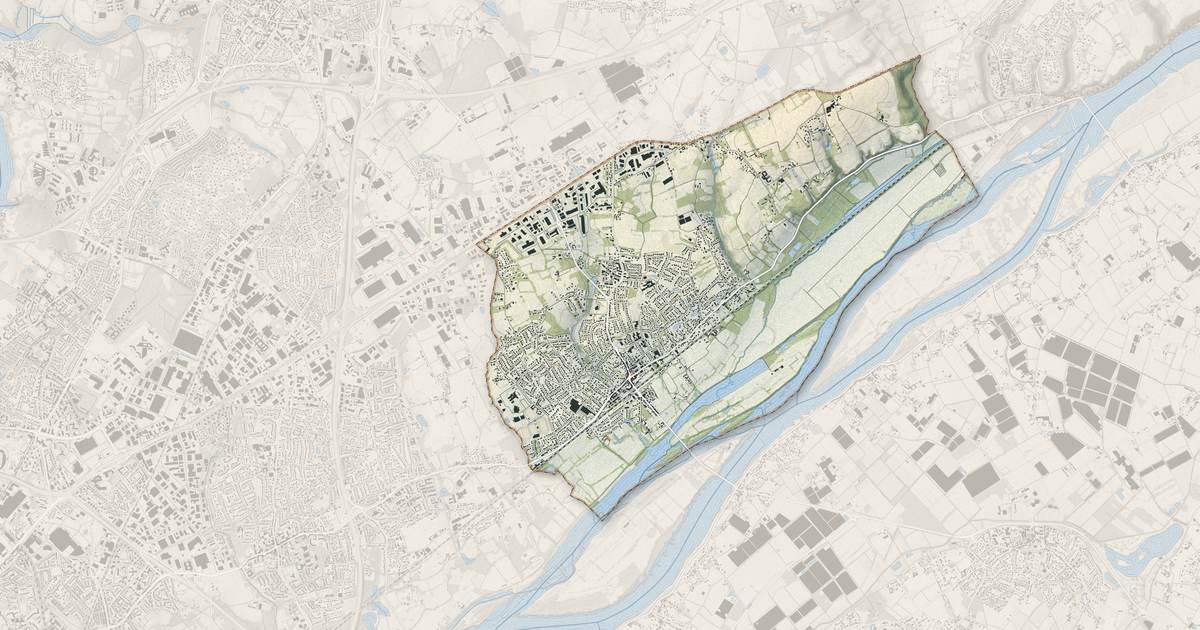 Portrait cartographique de Thouaré-sur-Loire : relief, eau, forêts, bâti et voies, calculés à partir des données de l'IGN
