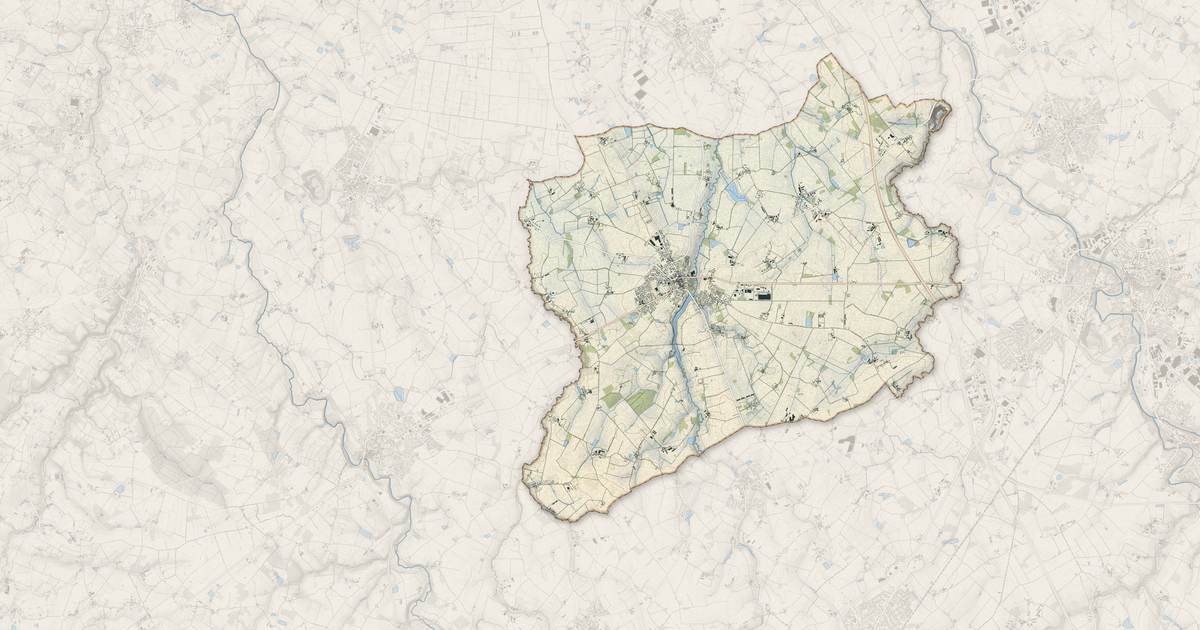 Portrait cartographique de Vieillevigne : relief, eau, forêts, bâti et voies, calculés à partir des données de l'IGN