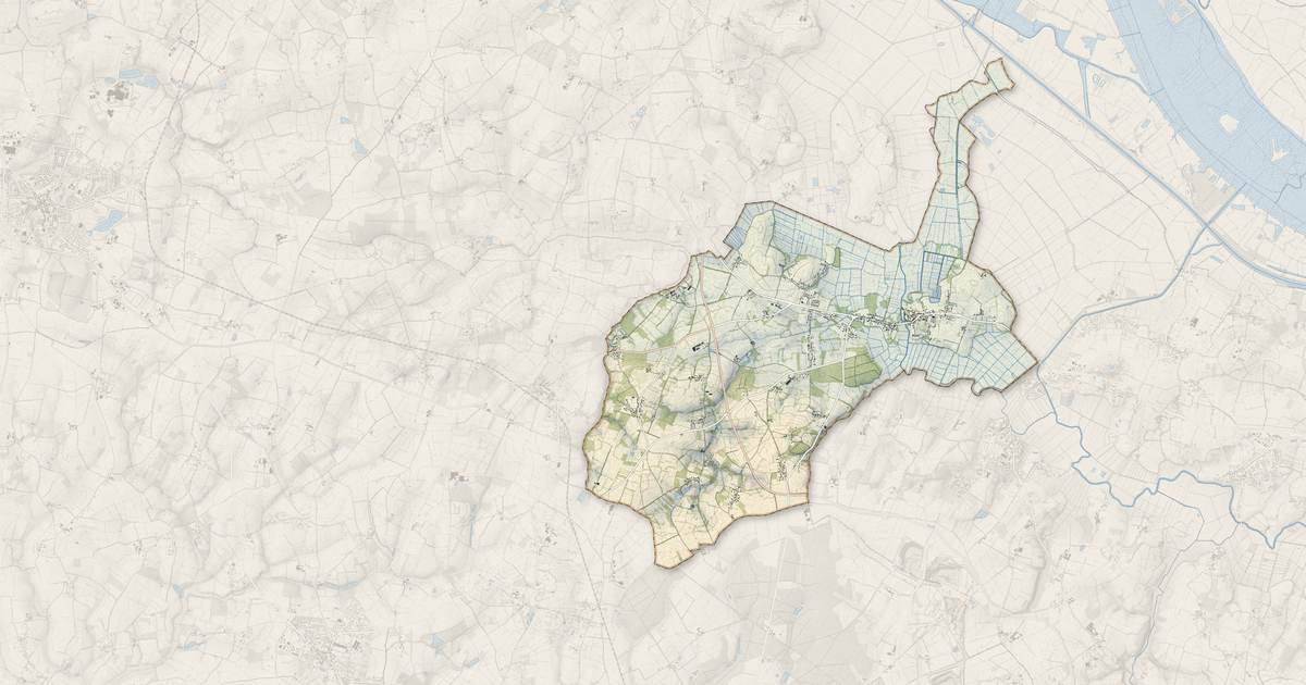 Portrait cartographique de Vue : relief, eau, forêts, bâti et voies, calculés à partir des données de l'IGN