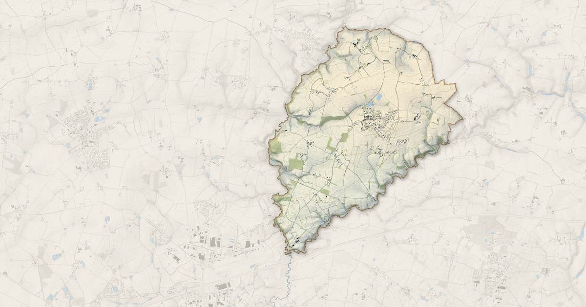 Portrait cartographique de La Roche-Blanche : relief, eau, forêts, bâti et voies, calculés à partir des données de l'IGN