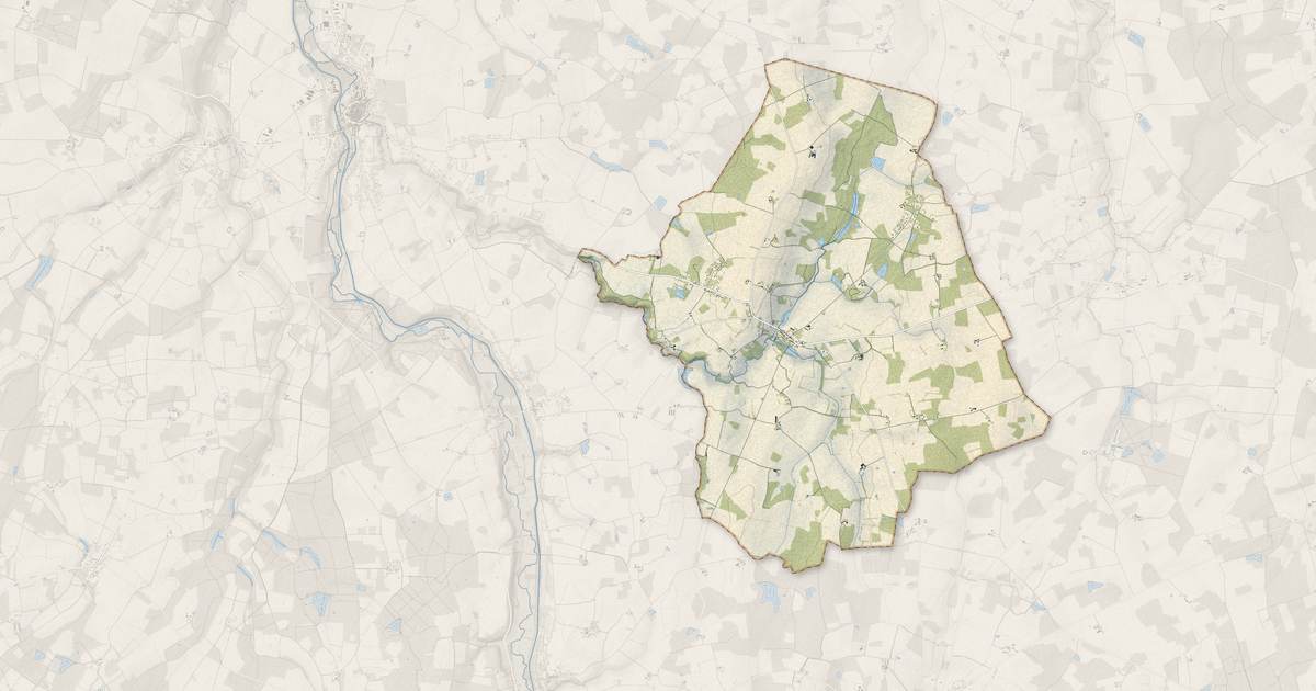Portrait cartographique de Aillant-sur-Milleron : relief, eau, forêts, bâti et voies, calculés à partir des données de l'IGN