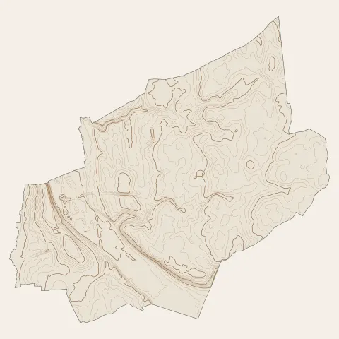 Amilly : courbes de niveau
