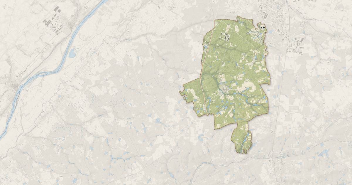 Portrait cartographique de Ardon : relief, eau, forêts, bâti et voies, calculés à partir des données de l'IGN
