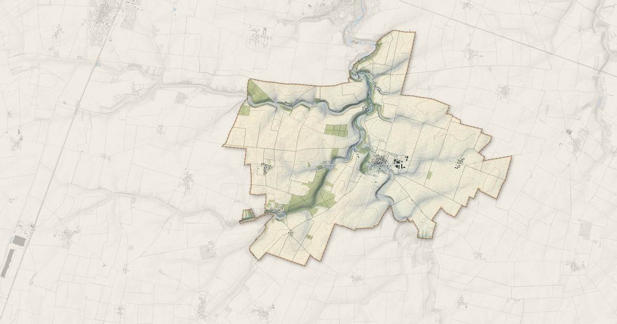 Portrait cartographique de Autruy-sur-Juine : relief, eau, forêts, bâti et voies, calculés à partir des données de l'IGN