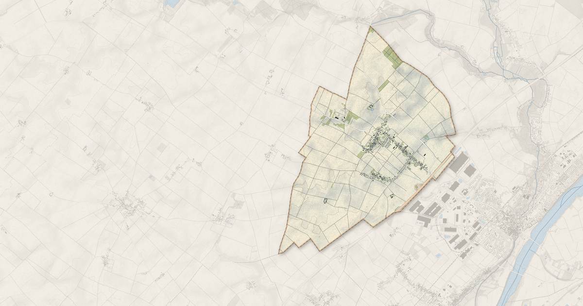 Portrait cartographique de Le Bardon : relief, eau, forêts, bâti et voies, calculés à partir des données de l'IGN