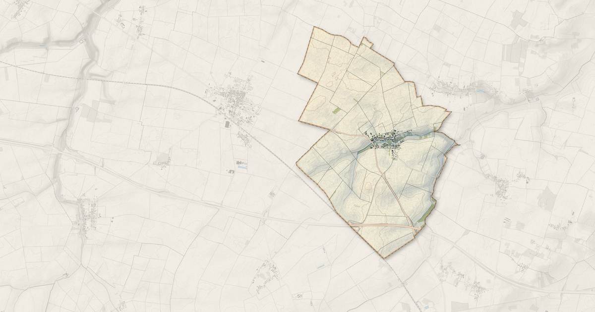 Portrait cartographique de Barville-en-Gâtinais : relief, eau, forêts, bâti et voies, calculés à partir des données de l'IGN