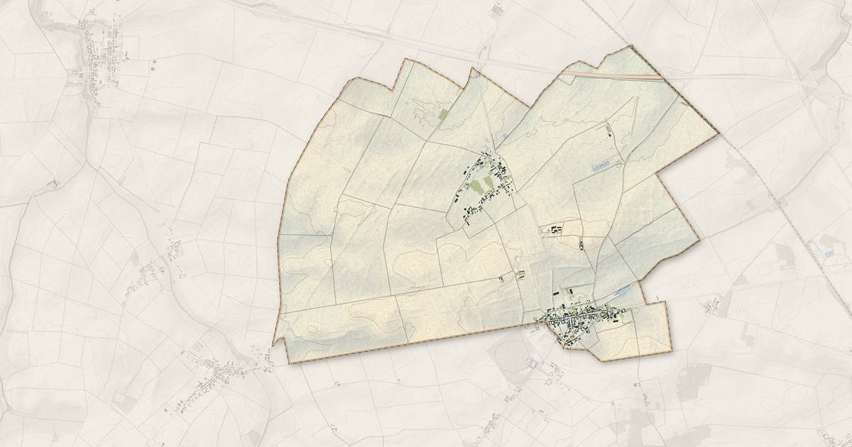 Portrait cartographique de Batilly-en-Gâtinais : relief, eau, forêts, bâti et voies, calculés à partir des données de l'IGN