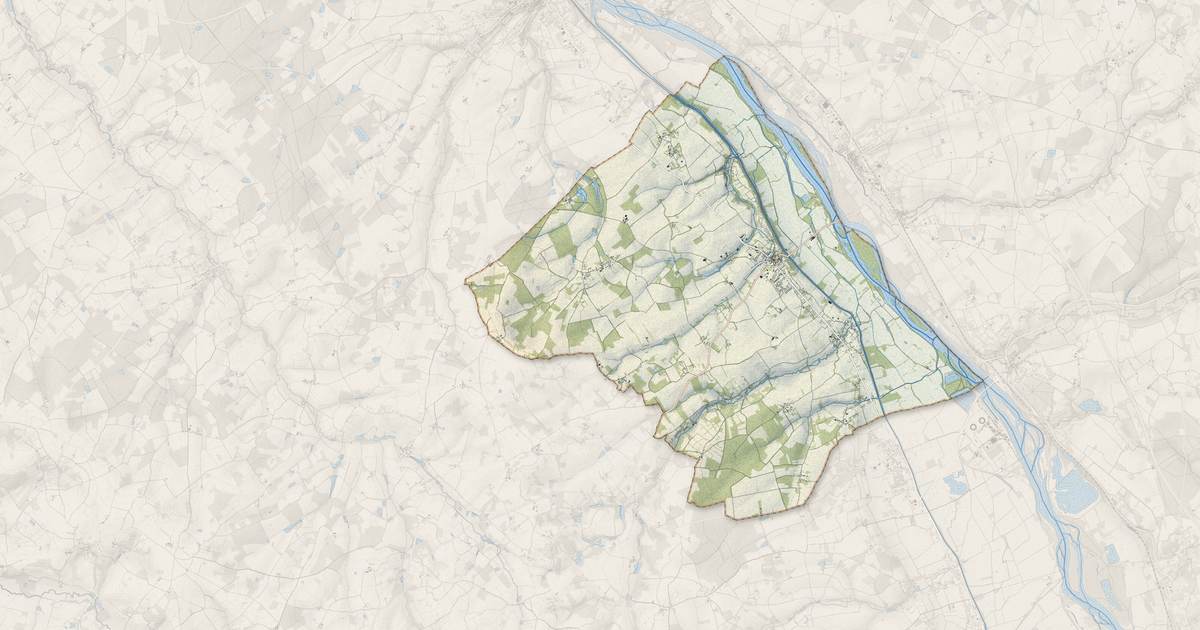 Portrait cartographique de Beaulieu-sur-Loire : relief, eau, forêts, bâti et voies, calculés à partir des données de l'IGN
