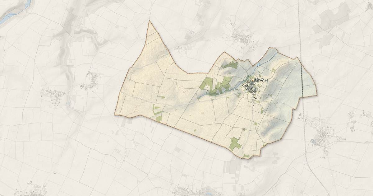 Portrait cartographique de Boësses : relief, eau, forêts, bâti et voies, calculés à partir des données de l'IGN