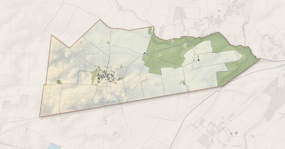 Portrait cartographique de Bordeaux-en-Gâtinais : relief, eau, forêts, bâti et voies, calculés à partir des données de l'IGN