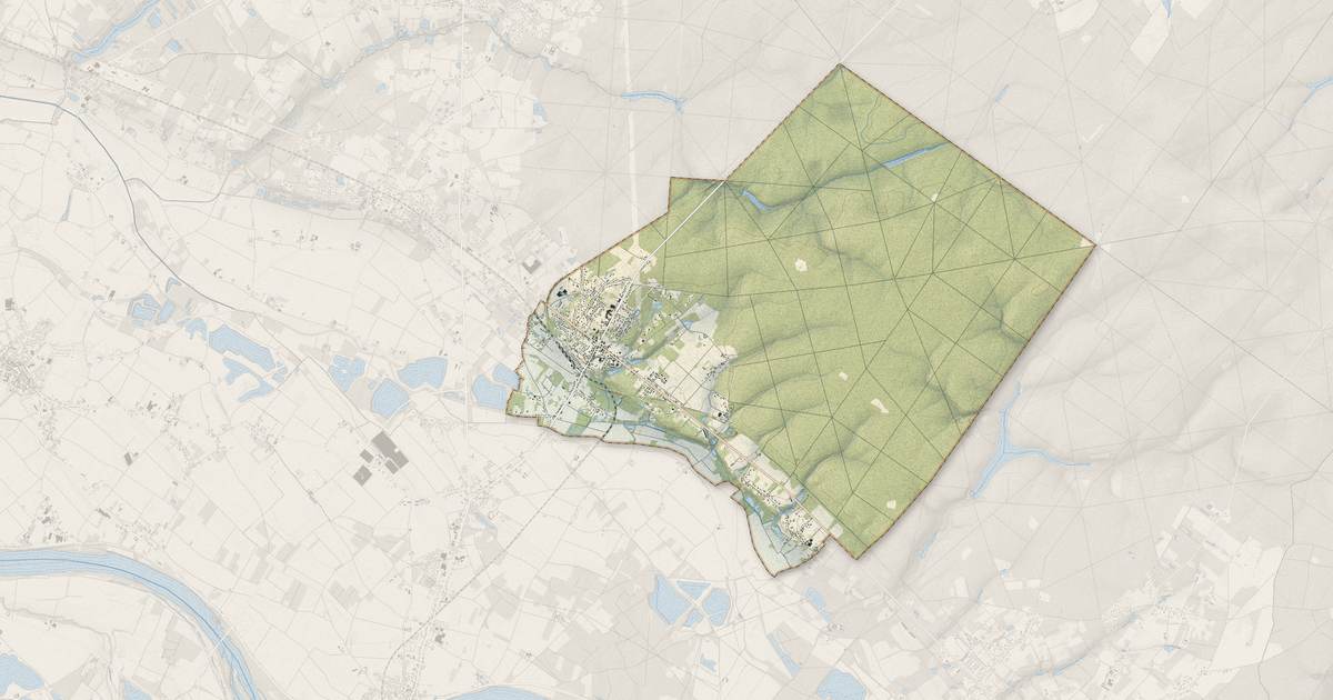 Portrait cartographique de Les Bordes : relief, eau, forêts, bâti et voies, calculés à partir des données de l'IGN