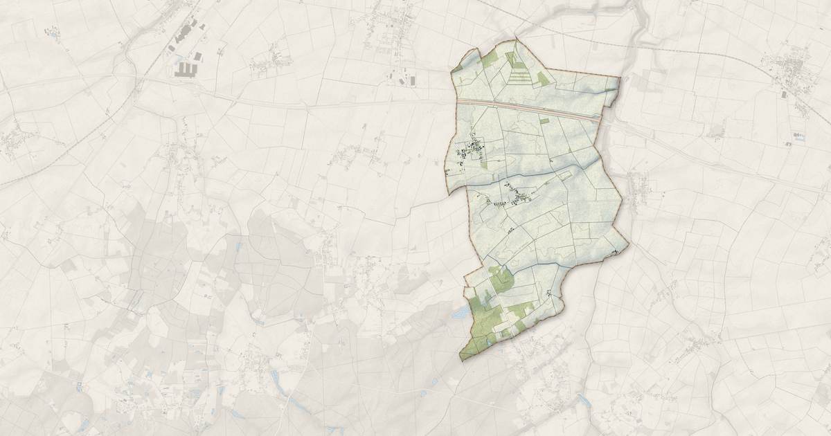 Portrait cartographique de Bouilly-en-Gâtinais : relief, eau, forêts, bâti et voies, calculés à partir des données de l'IGN