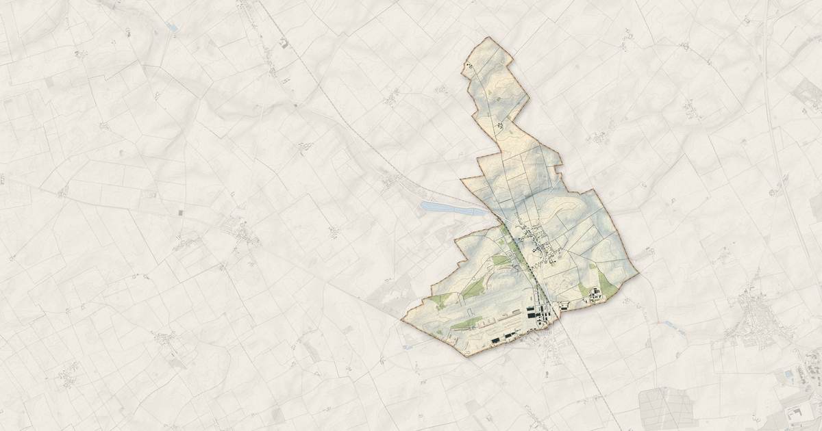 Portrait cartographique de Bricy : relief, eau, forêts, bâti et voies, calculés à partir des données de l'IGN