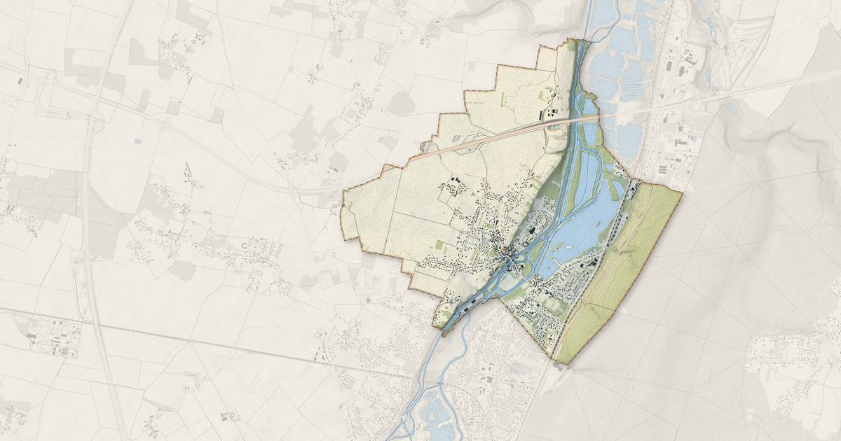 Portrait cartographique de Cepoy : relief, eau, forêts, bâti et voies, calculés à partir des données de l'IGN