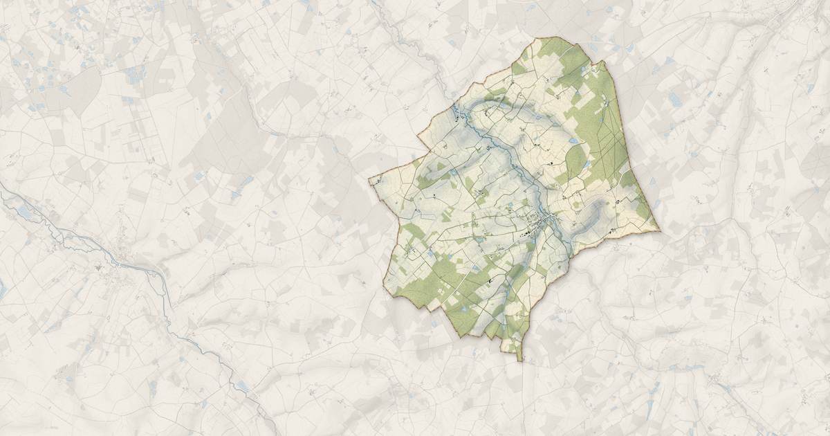 Portrait cartographique de Cernoy-en-Berry : relief, eau, forêts, bâti et voies, calculés à partir des données de l'IGN