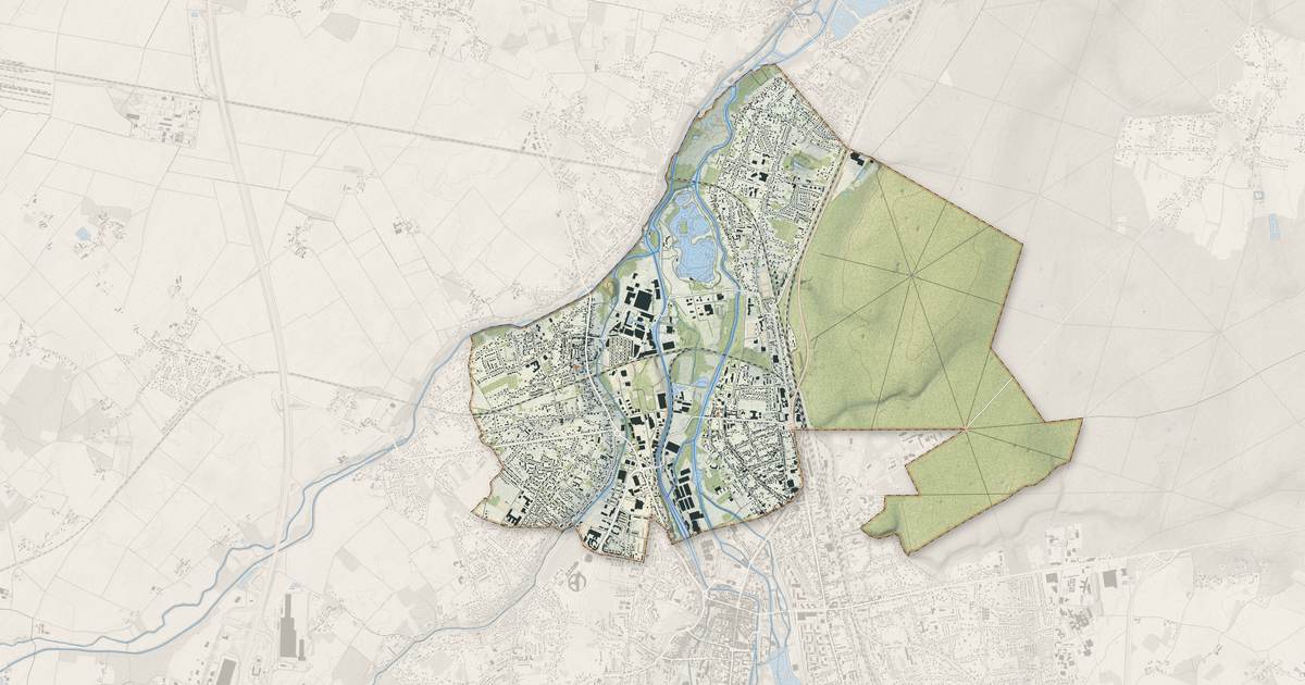 Portrait cartographique de Châlette-sur-Loing : relief, eau, forêts, bâti et voies, calculés à partir des données de l'IGN
