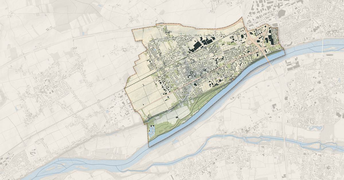 Portrait cartographique de La Chapelle-Saint-Mesmin : relief, eau, forêts, bâti et voies, calculés à partir des données de l'IGN