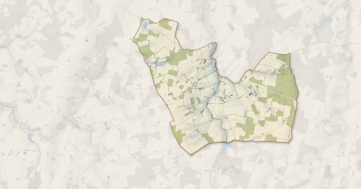 Portrait cartographique de Le Charme : relief, eau, forêts, bâti et voies, calculés à partir des données de l'IGN