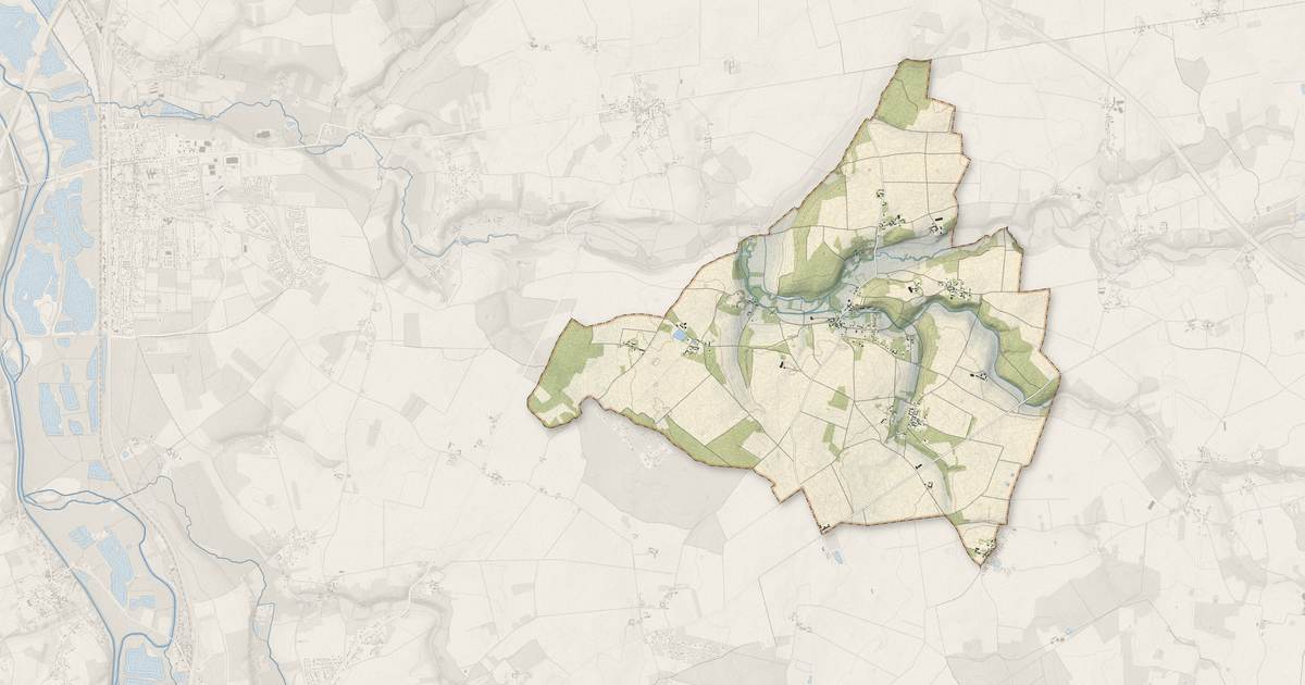 Portrait cartographique de Chevannes : relief, eau, forêts, bâti et voies, calculés à partir des données de l'IGN