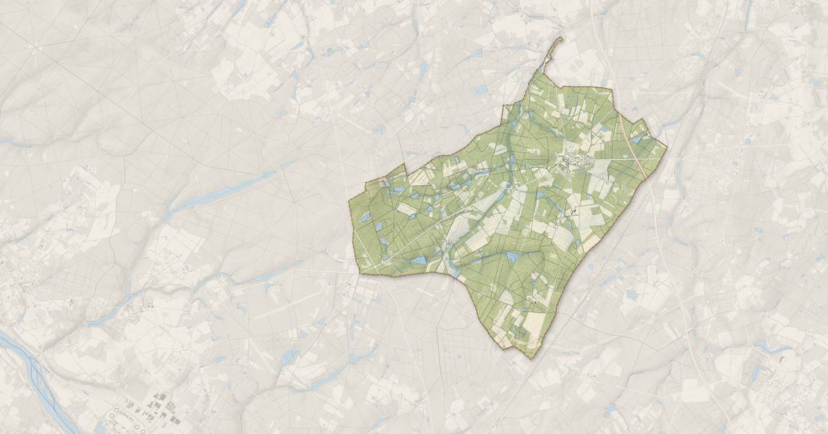 Portrait cartographique de Les Choux : relief, eau, forêts, bâti et voies, calculés à partir des données de l'IGN