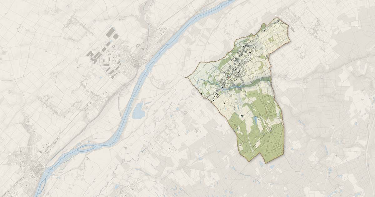 Portrait cartographique de Cléry-Saint-André : relief, eau, forêts, bâti et voies, calculés à partir des données de l'IGN