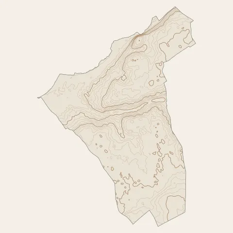 Cléry-Saint-André : courbes de niveau