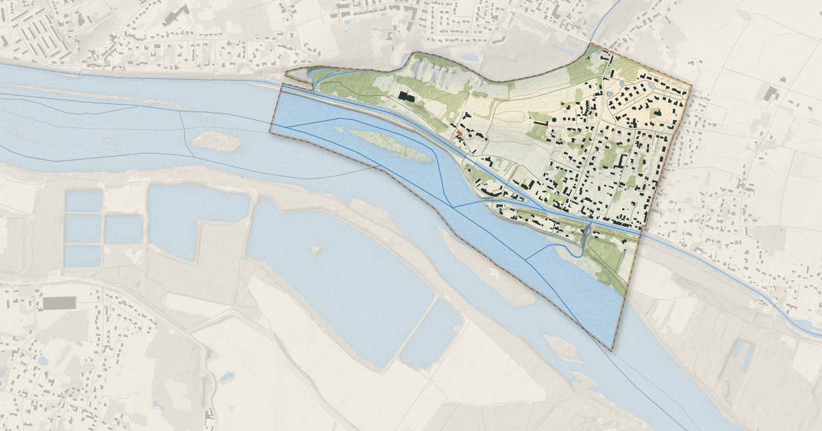Portrait cartographique de Combleux : relief, eau, forêts, bâti et voies, calculés à partir des données de l'IGN