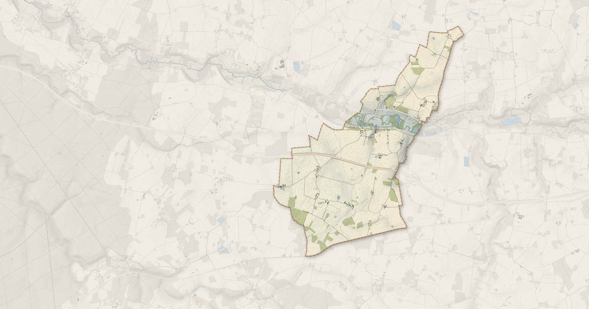 Portrait cartographique de Courtemaux : relief, eau, forêts, bâti et voies, calculés à partir des données de l'IGN