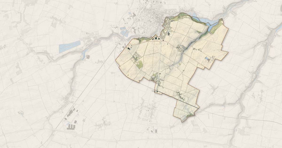 Portrait cartographique de Dadonville : relief, eau, forêts, bâti et voies, calculés à partir des données de l'IGN